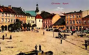 Piaţa centrală din oraş, 1910