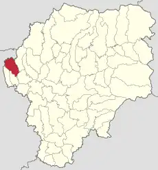 Localizare în cadrul județului