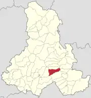 Localizare în cadrul județului
