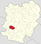 Localizare în cadrul județului