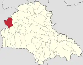 Localizare în cadrul județului