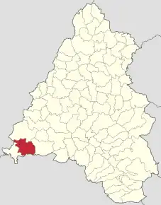 Localizare în cadrul județului