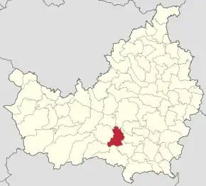 Localizarea comunei în județul Cluj