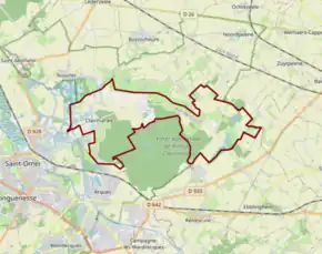 Poziția localității Clairmarais