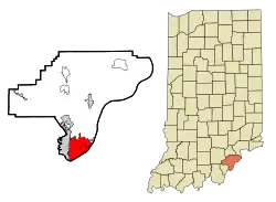 Location in the state of Indiana