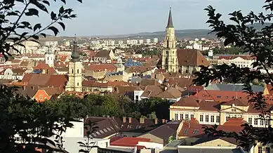 Vedere către Biserica Sf. Mihail