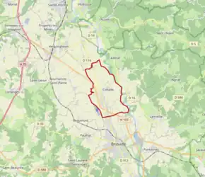 Poziția localității Cohade