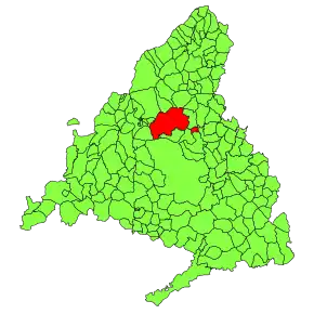 Poziția localității Colmenar Viejo