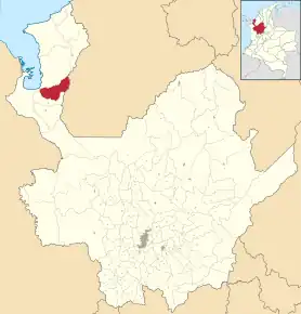 Poziția localității Apartadó