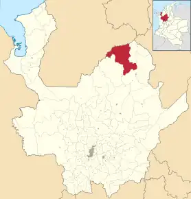 Poziția localității Caucasia