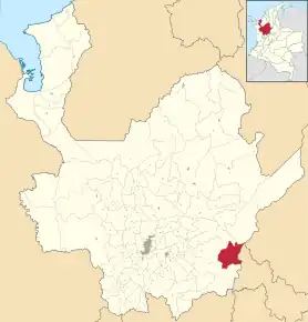 Poziția localității Puerto Nare