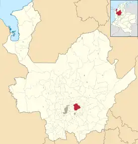 Poziția localității San Vicente