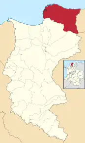 Poziția localității Santa Marta