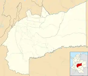 Poziția localității Villavicencio