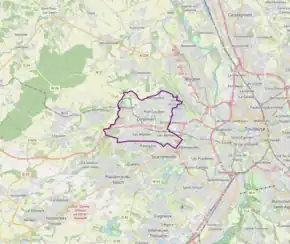 Poziția localității Colomiers