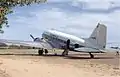 Un Comair Douglas DC-3 la Skukuza în 1973