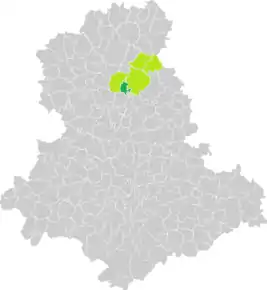 Poziția localității Balledent