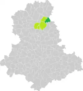 Poziția localității Saint-Amand-Magnazeix