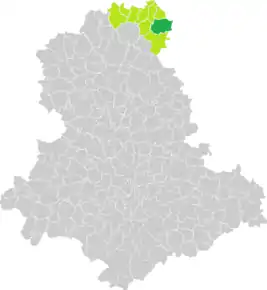 Poziția localității Saint-Sulpice-les-Feuilles