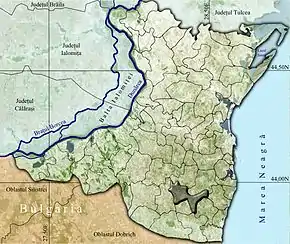 Amplasarea în cadrul județului