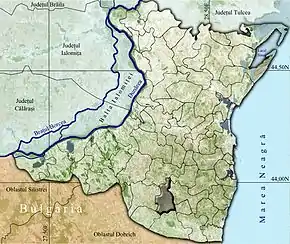 Amplasarea în cadrul județului