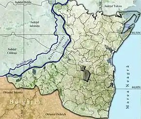 Amplasarea în cadrul județului