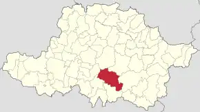 Localizare în cadrul județului