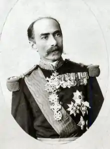 Colonelul (aici general) Constantin Budișteanu, Brigada a 2-a din Divizia 2, care a dus greul Luptei de la Smârdan