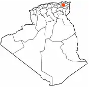 Poziția localității Constantina