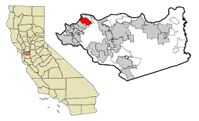 Poziția localității Rodeo, California