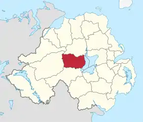 Poziția regiunii Cookstown District