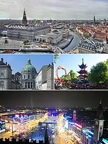 Sens orar: Slotsholmen, Grădinile Tivoli, Piața Primăriei, Biserica Marble