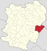 Localizare în cadrul județului