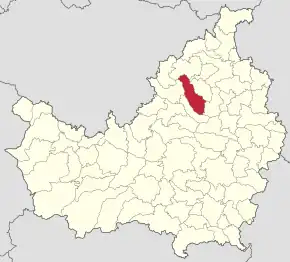 Localizare în cadrul județului