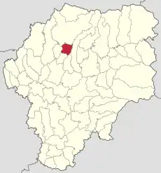 Localizare în cadrul județului