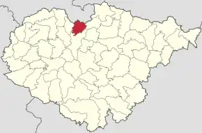 Localizare în cadrul județului