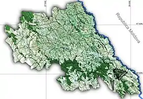 Amplasarea în cadrul județului