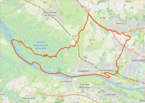 Poziția localității Couëron