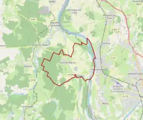 Poziția localității Cours-les-Barres