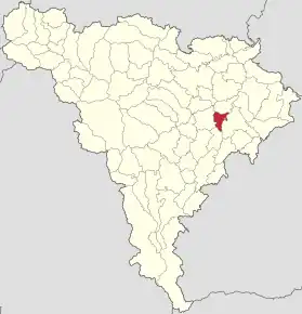 Localizare în cadrul județului