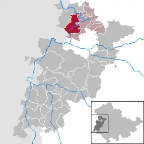 Poziția localității Creuzburg