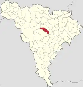 Localizare în cadrul județului