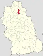 Localizare în cadrul județului