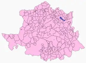 Poziția localității Cuacos de Yuste