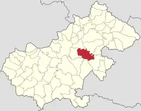 Localizare în cadrul județului