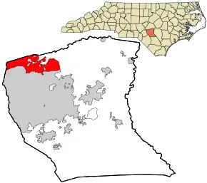 Poziția localității Spring Lake