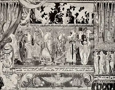 Design de cortină, de Ion Theodorescu-Sion, dată necunoscută, acuarelă