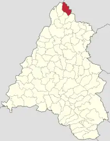 Localizare în cadrul județului