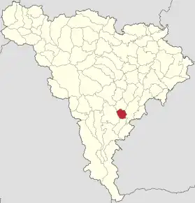 Localizare în cadrul județului