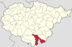 Localizare în cadrul județului